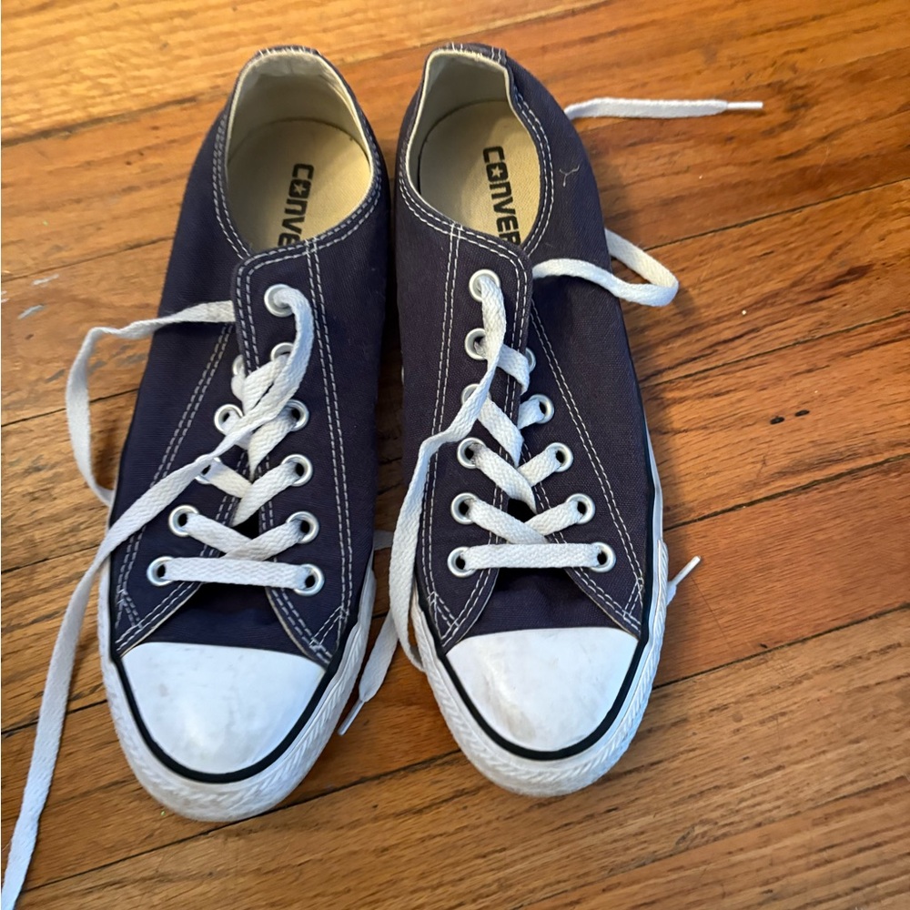 Converse Classic Blue and White Sneakers